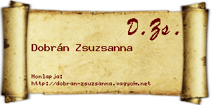 Dobrán Zsuzsanna névjegykártya