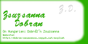 zsuzsanna dobran business card